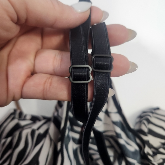 Natorie Josie vintage zebra stretchy midi sleepwear / dress size medium - Picture 7 of 9